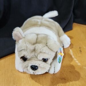 VINTAGE PLUSHLAND ENGLISH BULLDOG PLUSH TOY